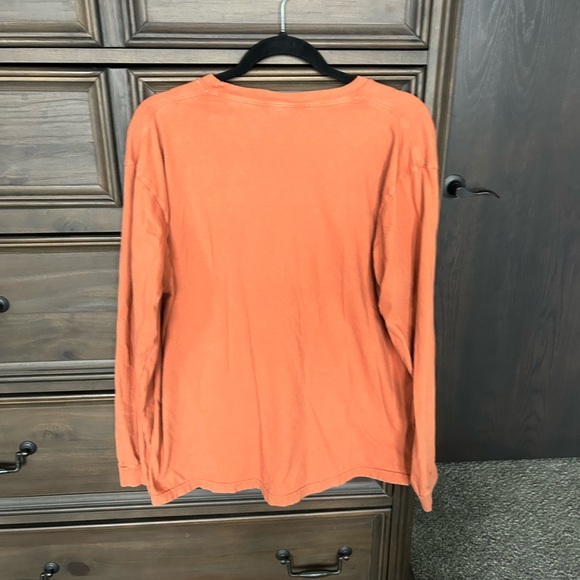 Roughneck Men's Long Sleeve Tee in Orange - Picture 3 of 3